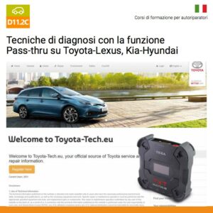 Tecniche di diagnosi con funzione PASS-THRU SU TOYOTA-LEXUS, KIA-HYUNDAI TEXA
